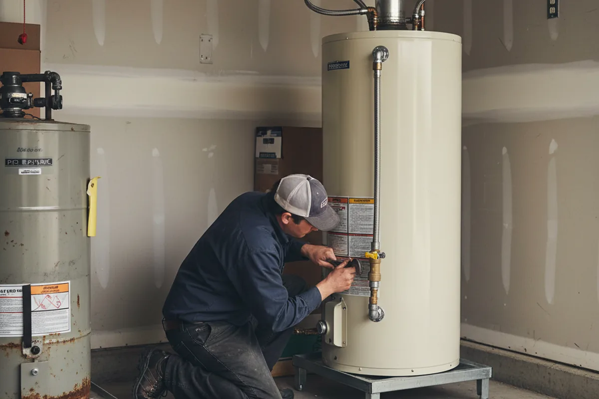Water heater and shutoff valve replacement in Key Largo